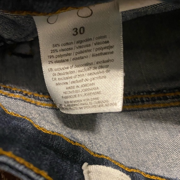 EUC Jessica Simpson Dark Wash Kiss Me Bootcut Jeans Size 30L - Picture 5 of 6